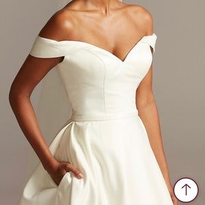 David’s Bridal Wedding Gown Style WG3979 w accessories